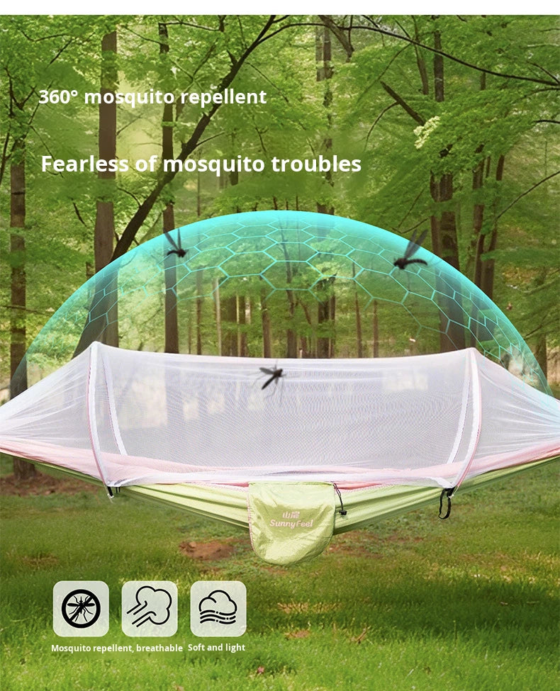 Anti-Mosquito Hammock Swing with Stand