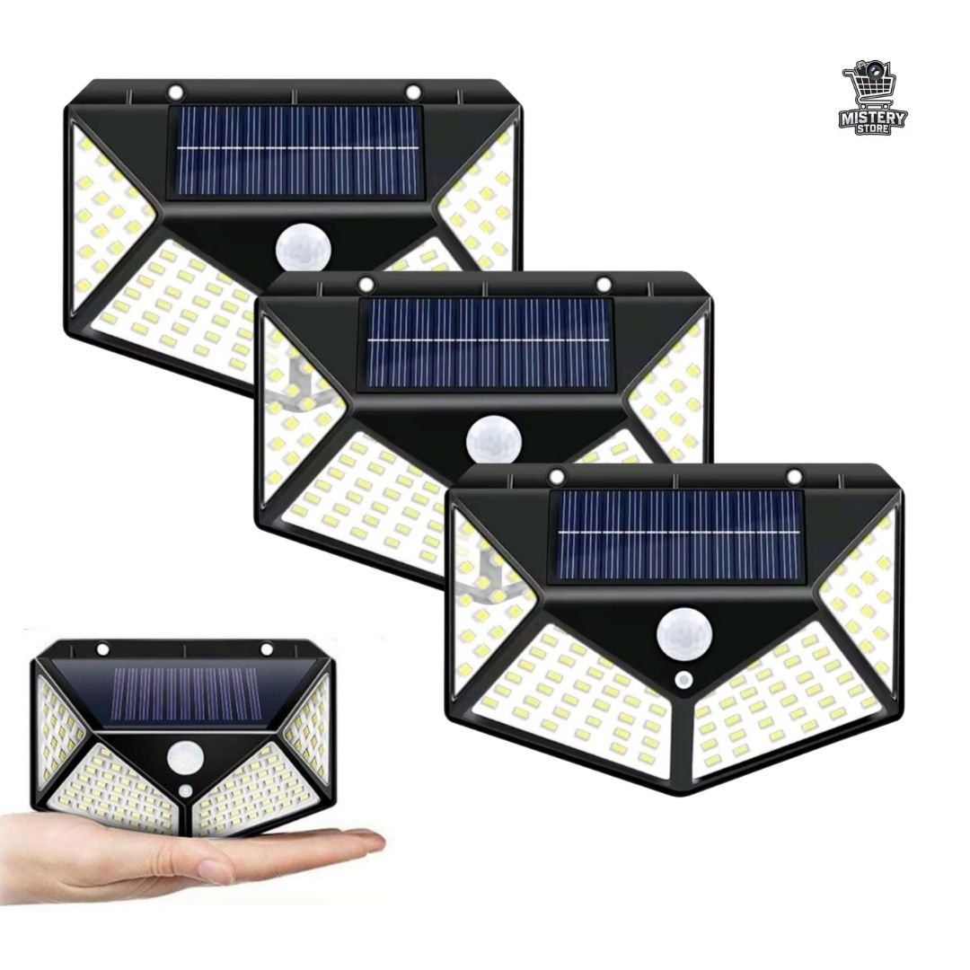 FOCUSOLAR 💡🌞 Focos Solares de 100 LEDS con sensor de movimiento