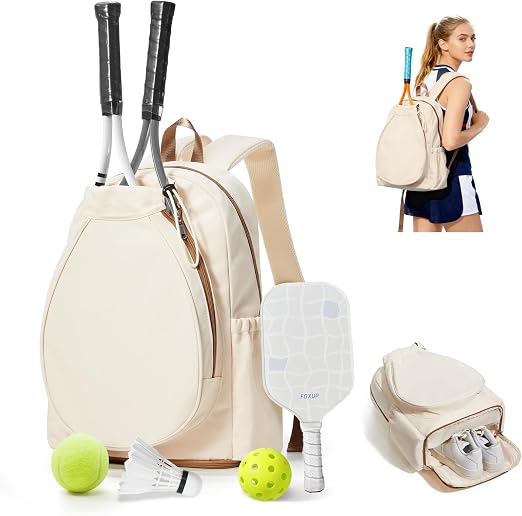 Pickleball Backpack — Fits 2 Paddles, Shoe Compartment & Wet Pocket, Lightweight Court Bag for Training & Match Day