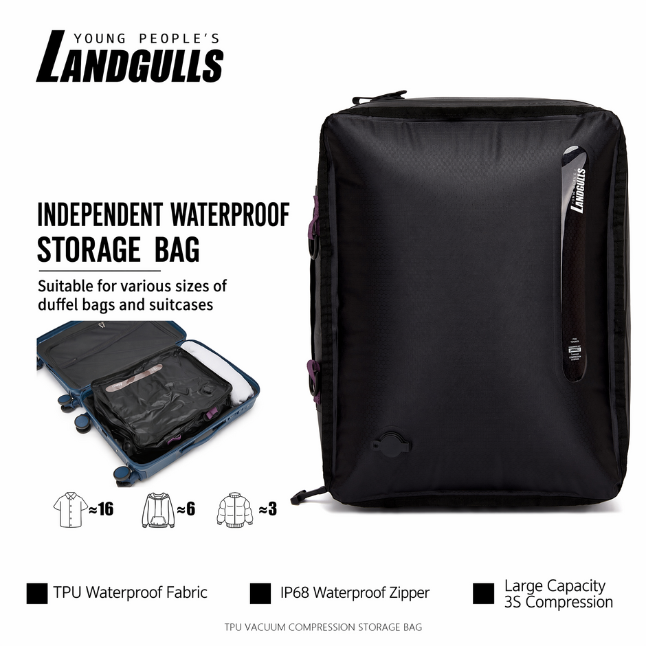 Travel Electric Vacuum Compression Bag — Luggage Organizer & Space Saver