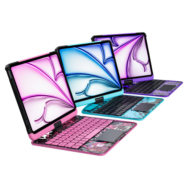Compatibility fit for iPad Pro Air 10th Gen transparent keyboard case