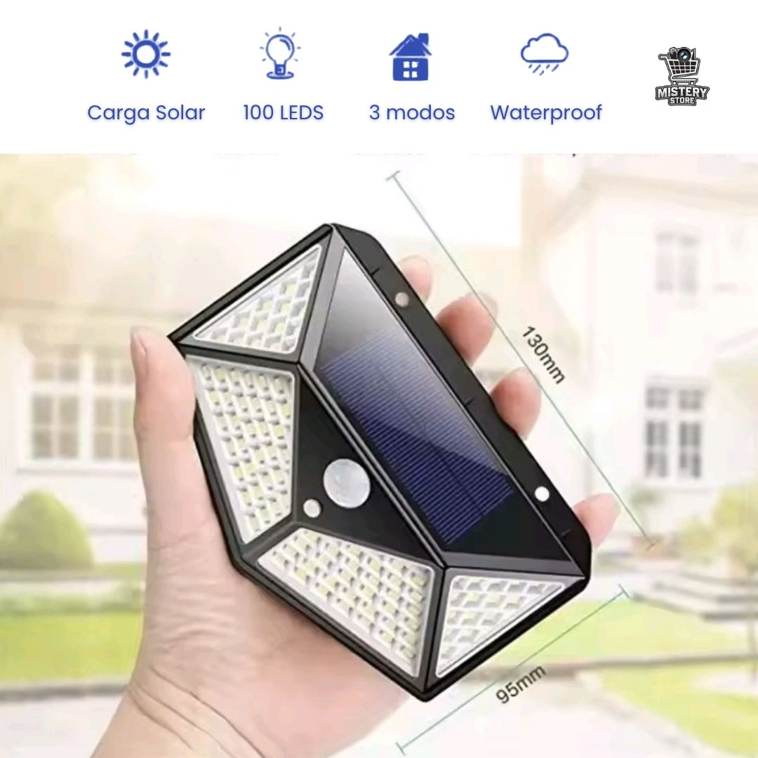 FOCUSOLAR 💡🌞 Focos Solares de 100 LEDS con sensor de movimiento