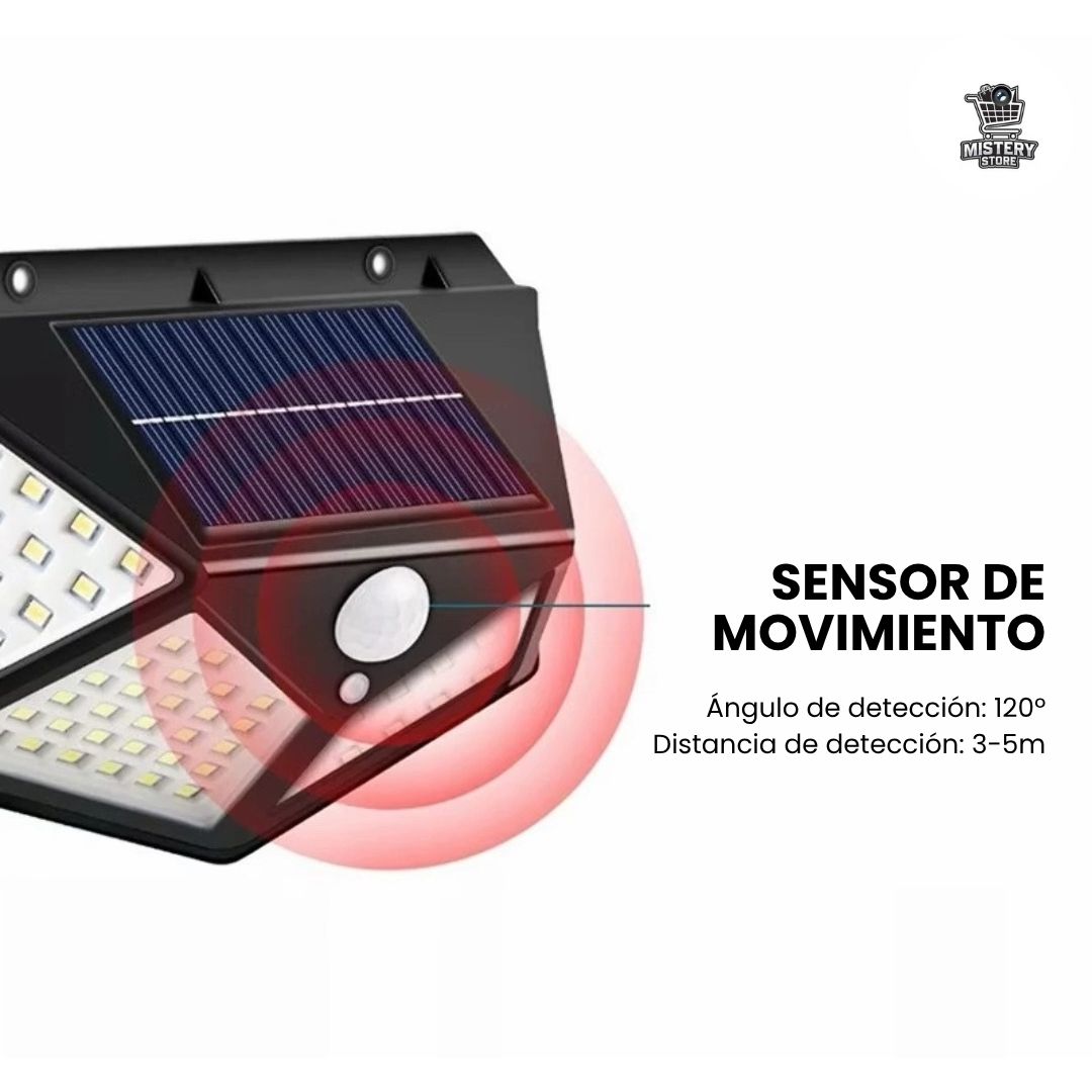 FOCUSOLAR 💡🌞 Focos Solares de 100 LEDS con sensor de movimiento