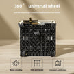 Large capacity pet carrier suitcase with wheels, multi-functional trolley case, transparent