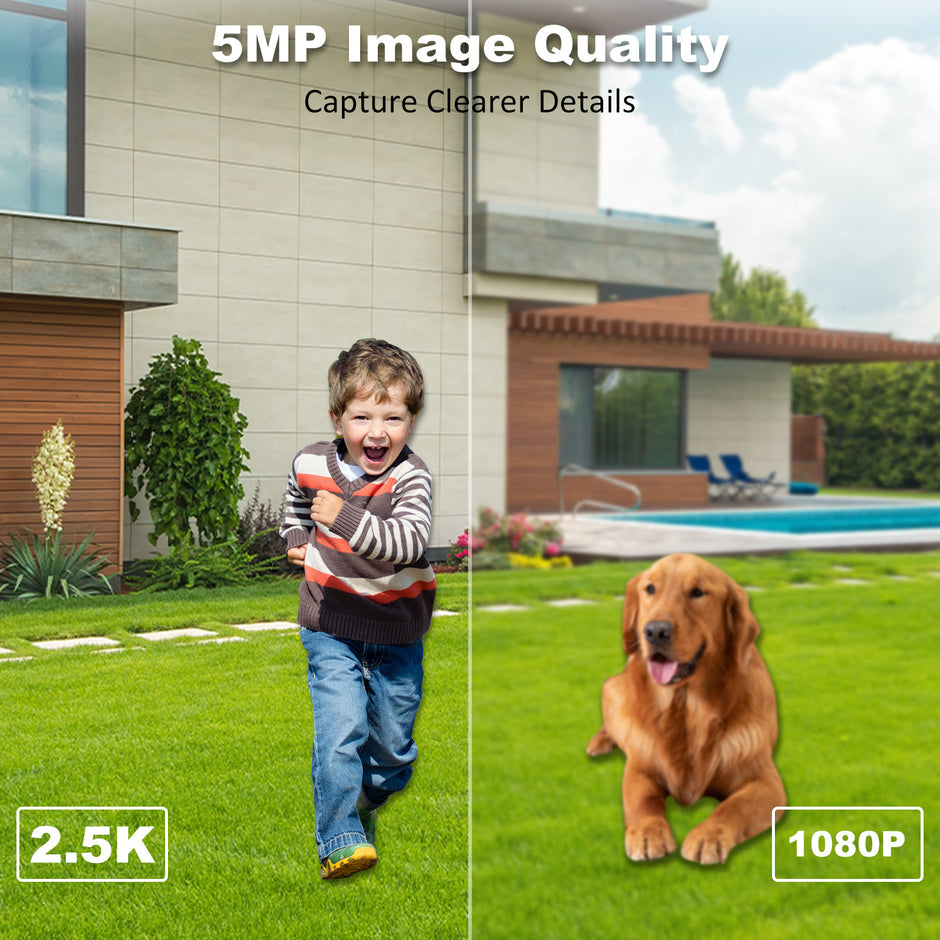 2.5K 5MP Magnetic Wireless Smart Surveillance Camera | 4000mAh Battery