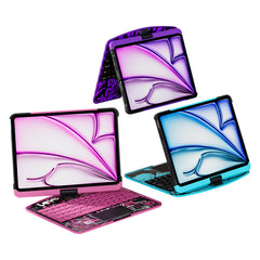 Transparent iPad keyboard case colour and finish detail