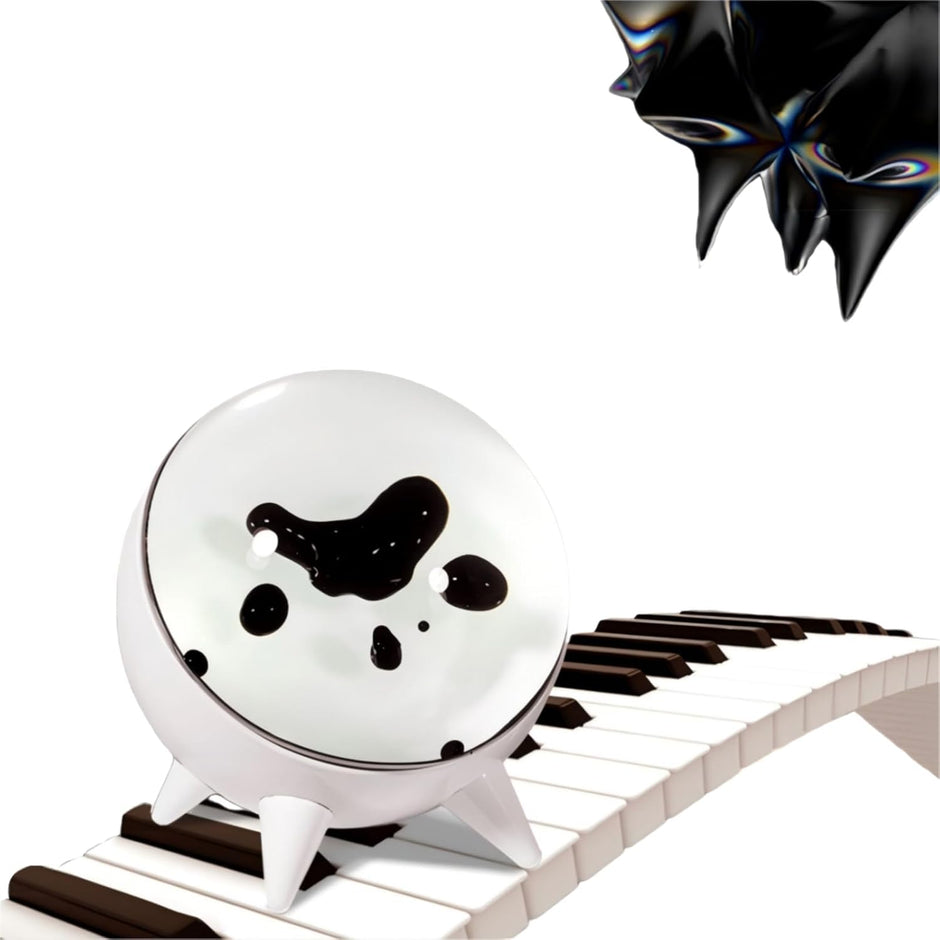 Ferrofluid Speaker Music Mate, Dancing Ferrofluid Sound Visualizer with Music Rhythm, Venom Magnet Liquid Toy, Desktop Decor