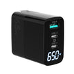 65W GaN 3-Port Smart Charger with Digital Display for iPhone, Android and Laptop