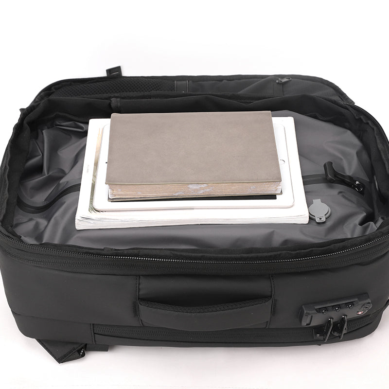 Auto-Vacuum Compression Backpack — Electric Suction 48L Carry-On Travel Bag