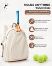 Pickleball Backpack — Fits 2 Paddles, Shoe Compartment & Wet Pocket, Lightweight Court Bag for Training & Match Day