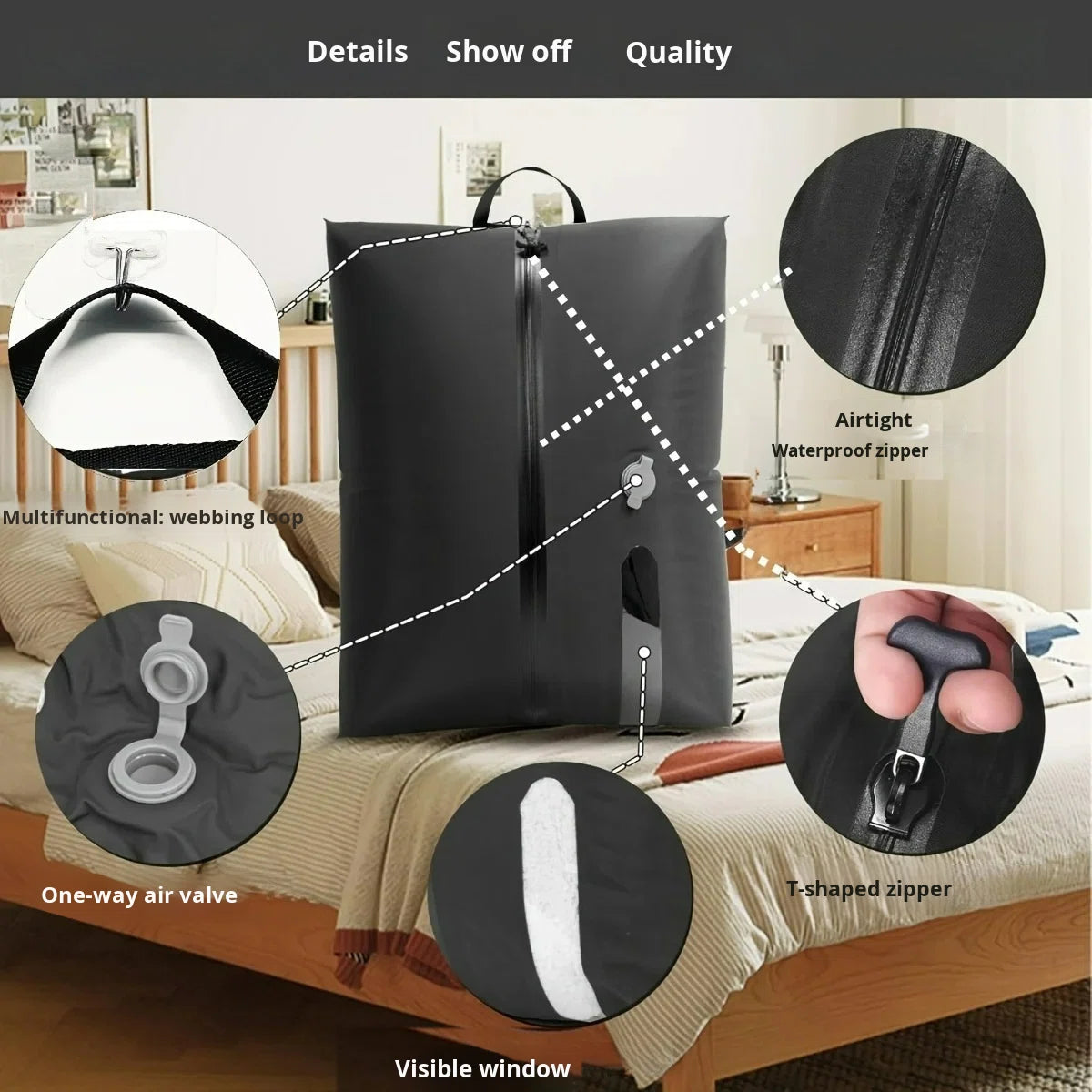 17L Reusable Vacuum Compression Bag — Travel Space Saver