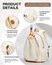 Pickleball Backpack — Fits 2 Paddles, Shoe Compartment & Wet Pocket, Lightweight Court Bag for Training & Match Day