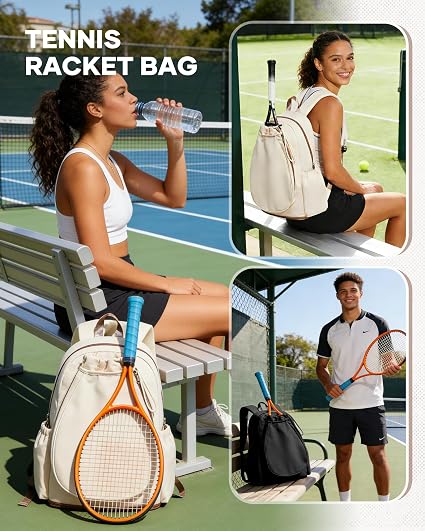 Pickleball Backpack — Fits 2 Paddles, Shoe Compartment & Wet Pocket, Lightweight Court Bag for Training & Match Day