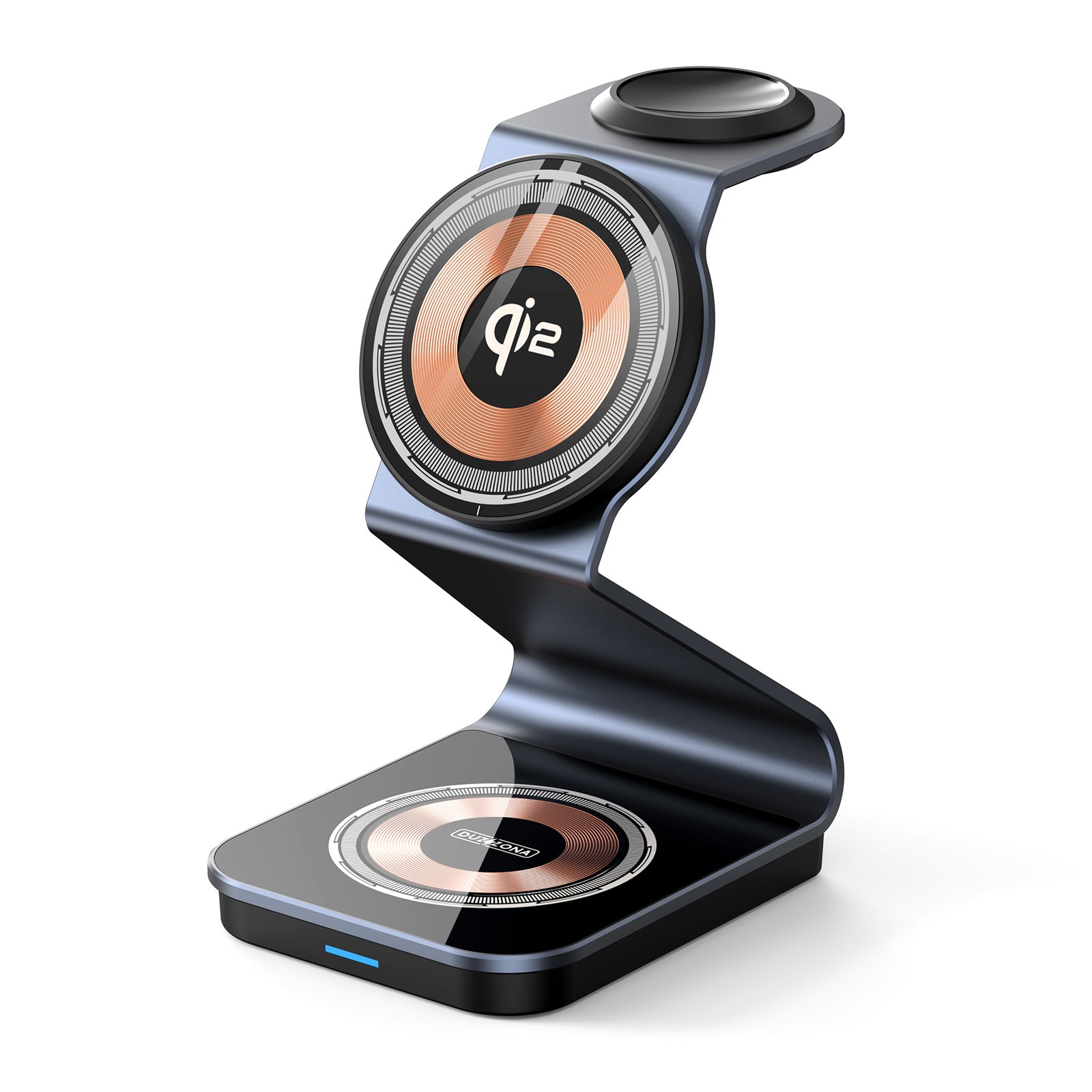 Sleek Fast-Charging 3-in-1 Wireless Charger – Simultaneously Power iPhone