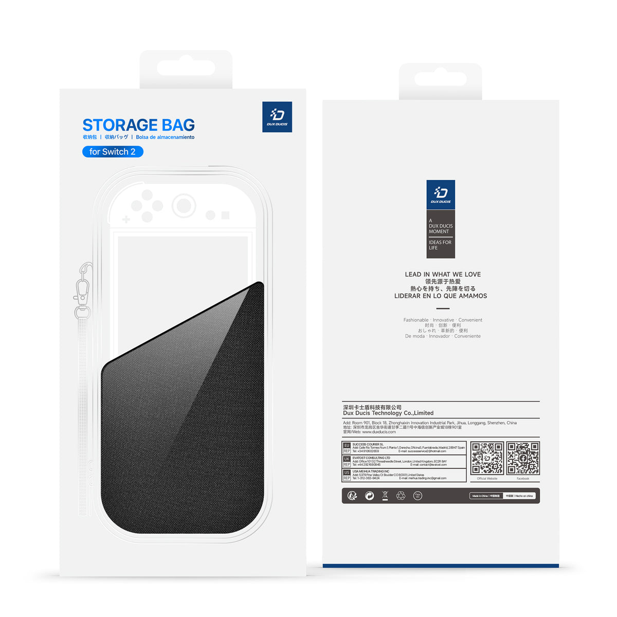 Switch 2 Storage Bag — Waterproof EVA Hard Shell Travel Case