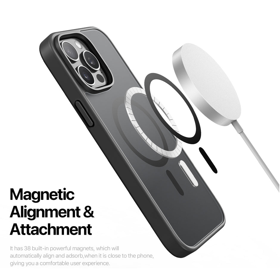 Yind Series MagSafe iPhone Case + Screen Protector — Shockproof Frosted Back