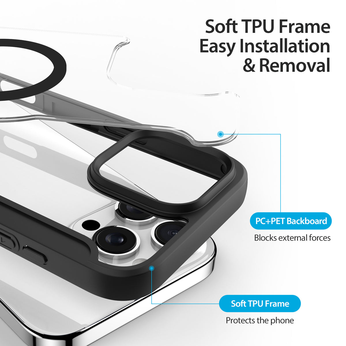 SKIN PRO MagSafe iPhone Case — 360° Full Protection with Magnetic Closure
