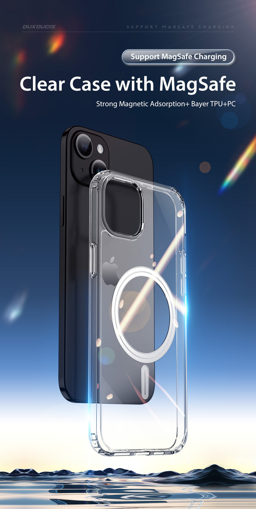 Clin Clear MagSafe iPhone Case — Anti-Yellowing Crystal Protection