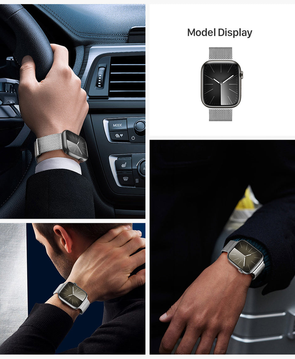 Milanese Air Series Apple Watch Strap — Stainless Steel Magnetic Band