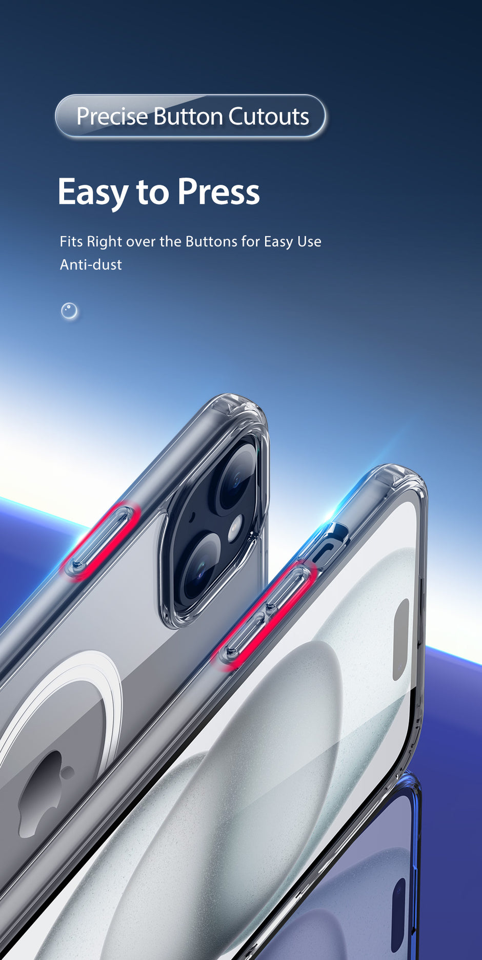 Clin Clear MagSafe iPhone Case — Anti-Yellowing Crystal Protection
