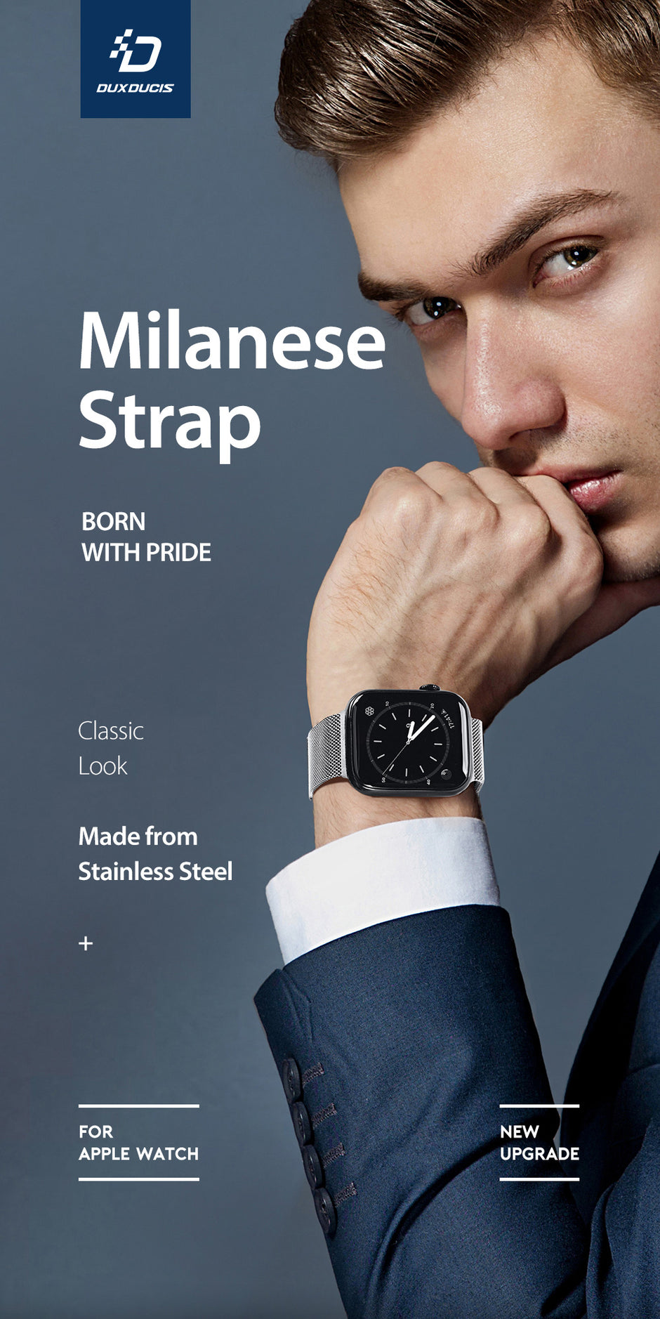 Milanese Air Series Apple Watch Strap — Stainless Steel Magnetic Band