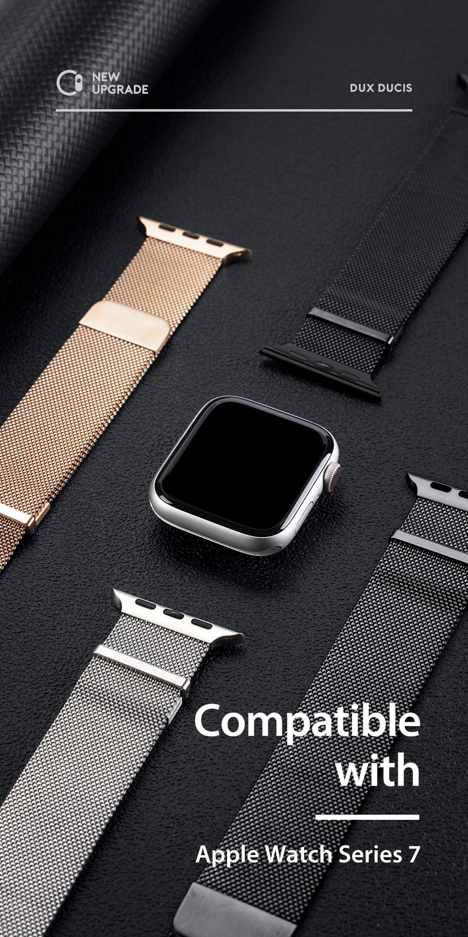 Milanese Air Series Apple Watch Strap — Stainless Steel Magnetic Band