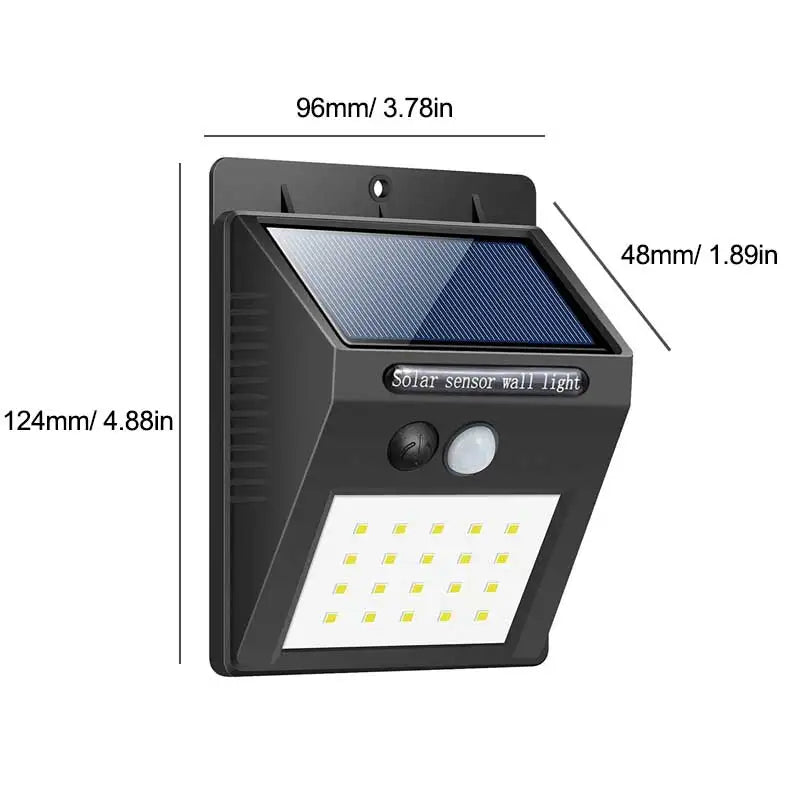 FOCUSOLAR 💡🌞 Focos Solares de 100 LEDS con sensor de movimiento