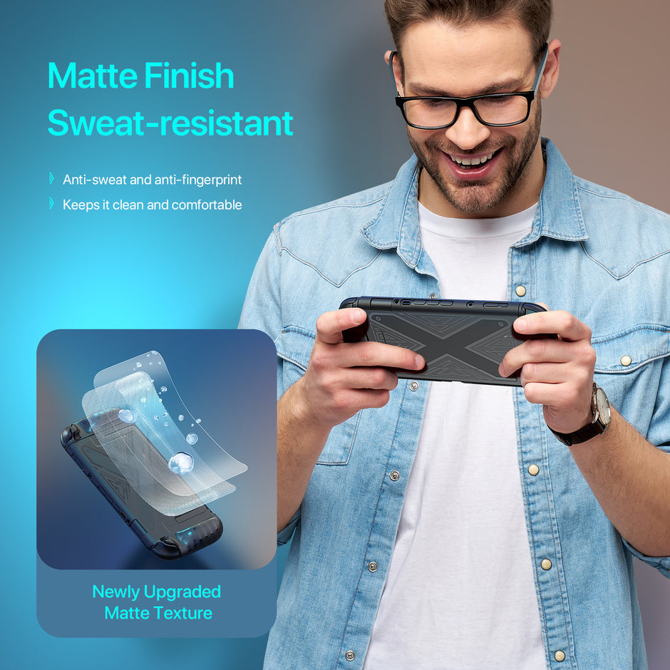 Switch 2 Protective Case + Screen Protector — Slim Armor with Kickstand