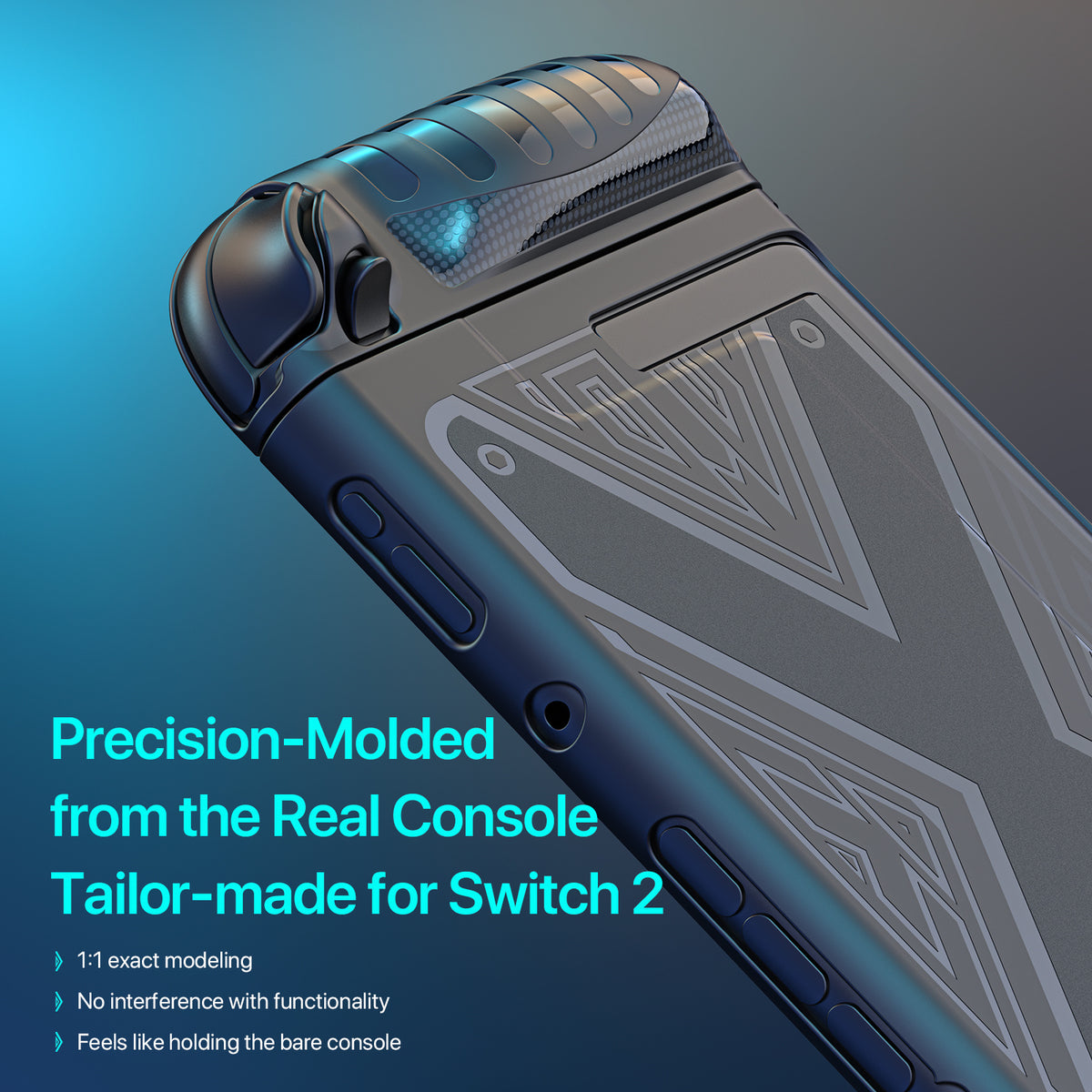 Switch 2 Protective Case + Screen Protector — Slim Armor with Kickstand