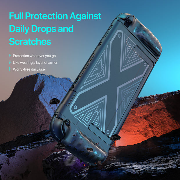 Switch 2 Protective Case + Screen Protector — Slim Armor with Kickstand
