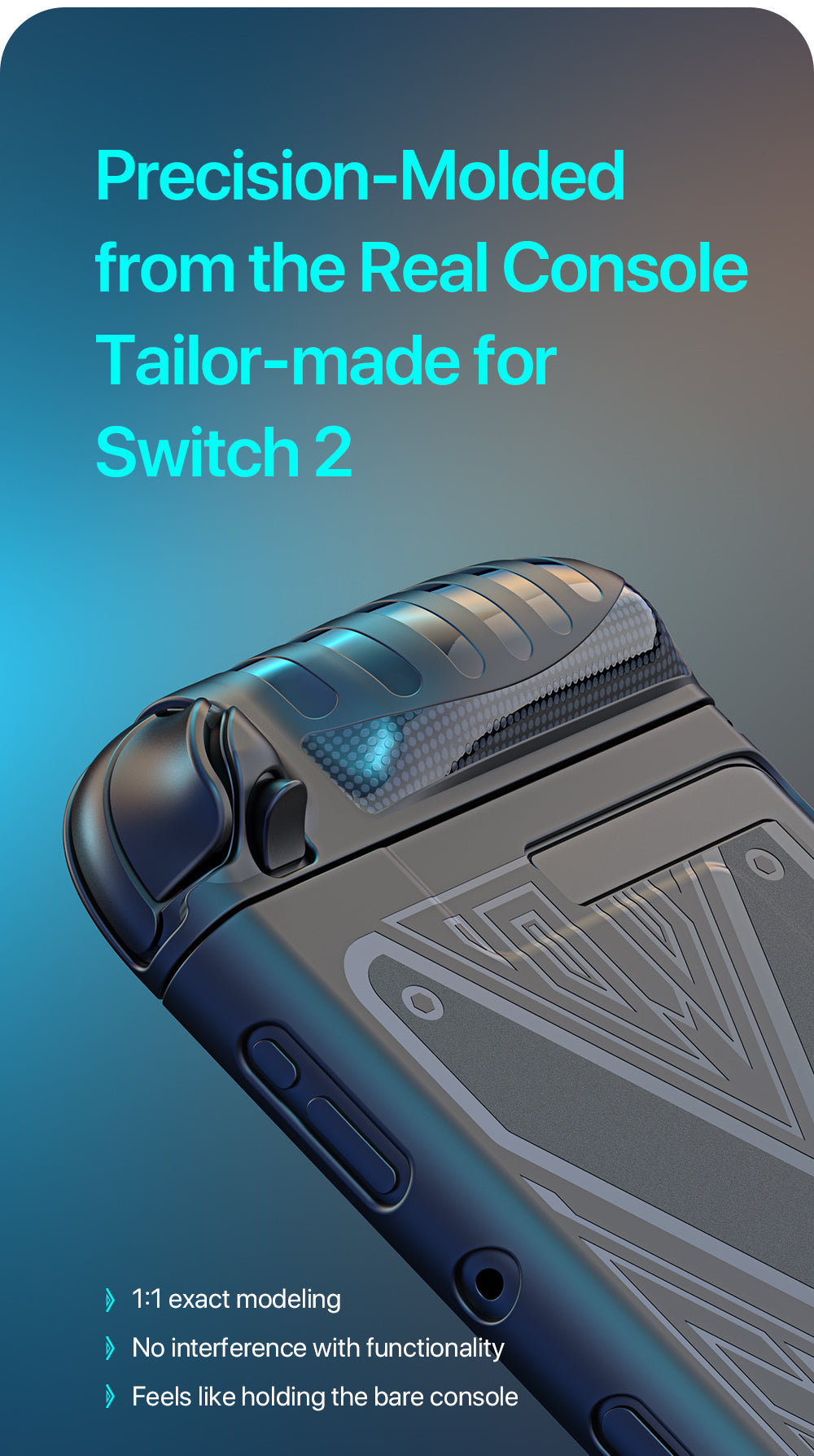 Switch 2 Protective Case + Screen Protector — Slim Armor with Kickstand