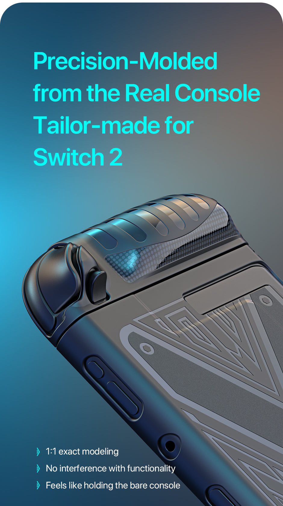 Switch 2 Protective Case + Screen Protector — Slim Armor with Kickstand