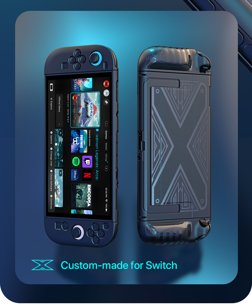 Switch 2 Protective Case + Screen Protector — Slim Armor with Kickstand