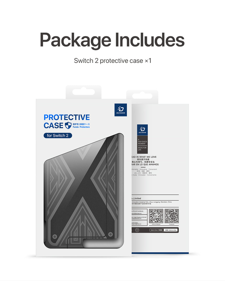 Switch 2 Protective Case + Screen Protector — Slim Armor with Kickstand