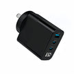 65W GaN 3-Port Smart Charger with Digital Display for iPhone, Android and Laptop