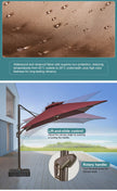 Outdoor Roman Umbrella Garden Villa Outdoor Umbrella